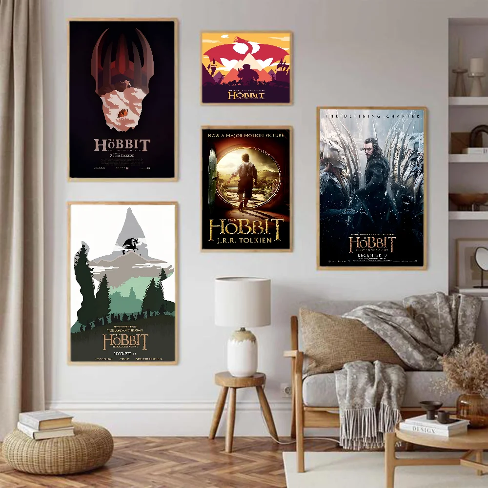 Movie The Hobbit Anime Posters Sticky Whitepaper Sticker DIY Room Bar Cafe Kawaii Room Decor