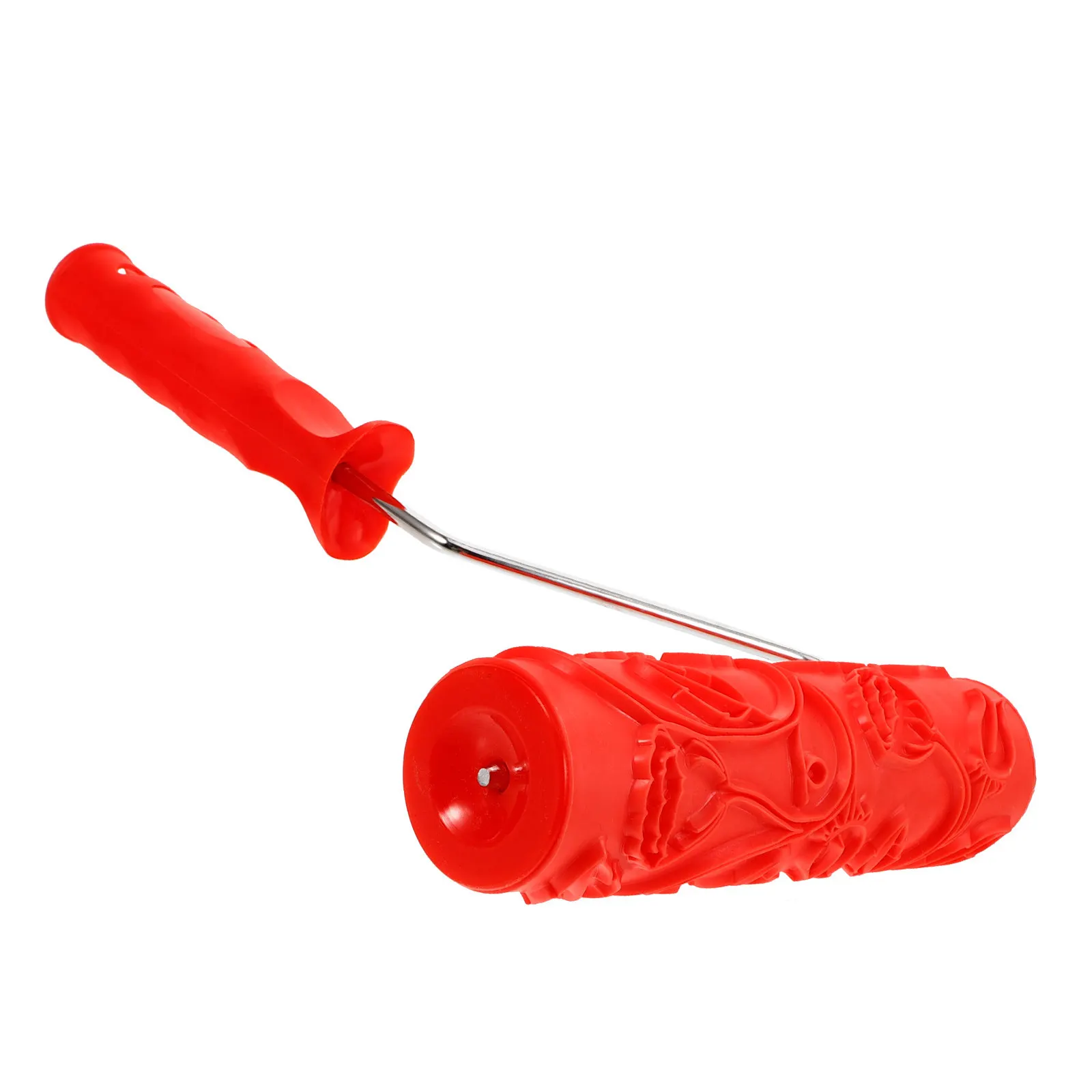 

Валик для тиснения текстурной краской для стен и потолков, портативный резиновый валик для самостоятельного создания узоров на гладких или поврежденных поверхностях