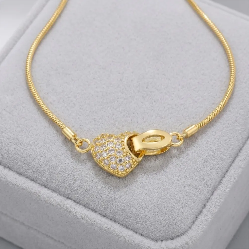 18K Gold Plated Pearl Clasps DIY Jewelry Accessories Inlaid Zircon Pearl Clasps Connectors Fastener For Necklace Making Findings image 6
