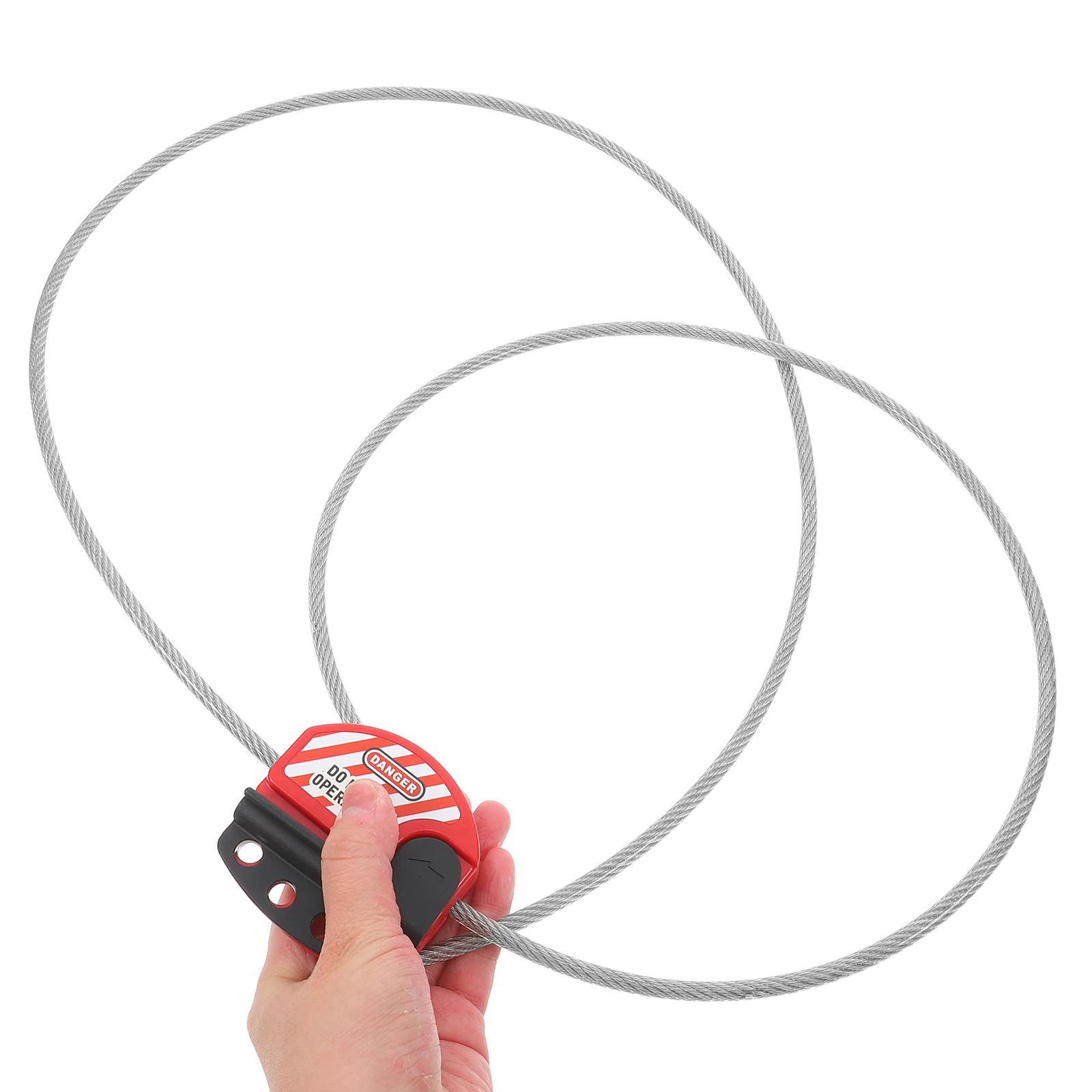 

Stainless Steel Safety Lock 6mm Cable 304 Material 1 8M Vinyl Coated Cable Locks for Industrial Applications