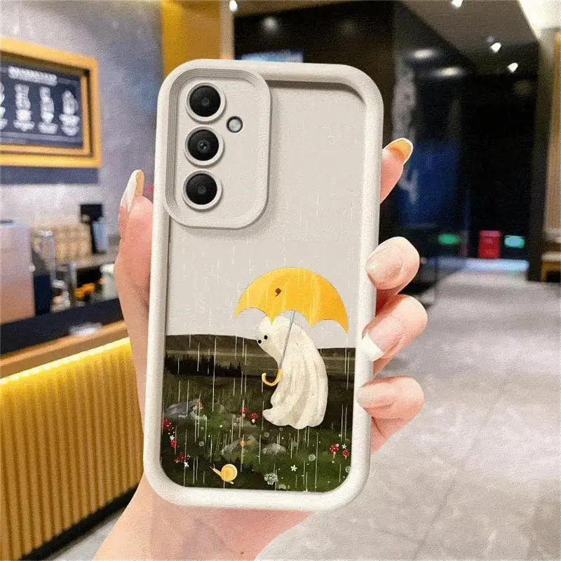 Little Ghost Phone Case for Galaxy A15 A72 A52 4G 5G A25 A35 A55 A51 A73 A52s A53 A54 5G A71 4G