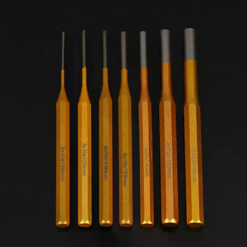 2/3/4/5/6/8/10MM Brass Central Positioning Punch 150mm Roll Pin Punch Tool Remover For Machinery Maintenance