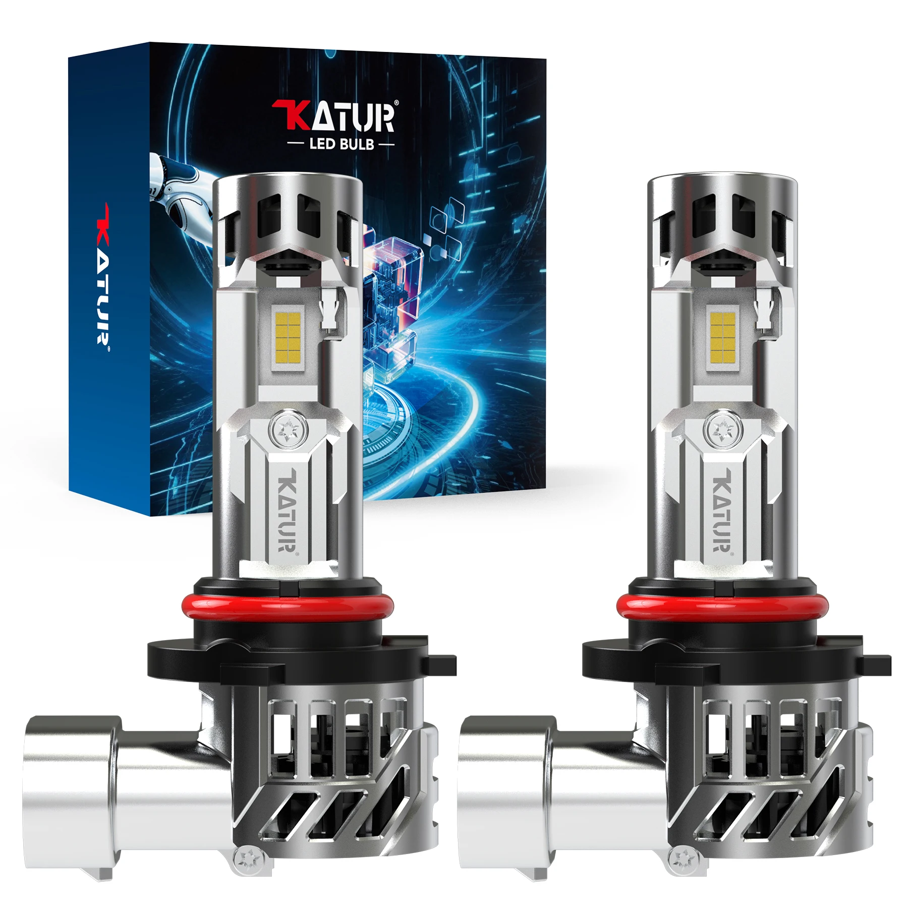 

Katur 2pcs 9005 Car Led Headlight with Fan Day Running Lamp DC 12V Turbo Diode For Mitsubishi Outlander 2006~2023 ASX 2010~2023