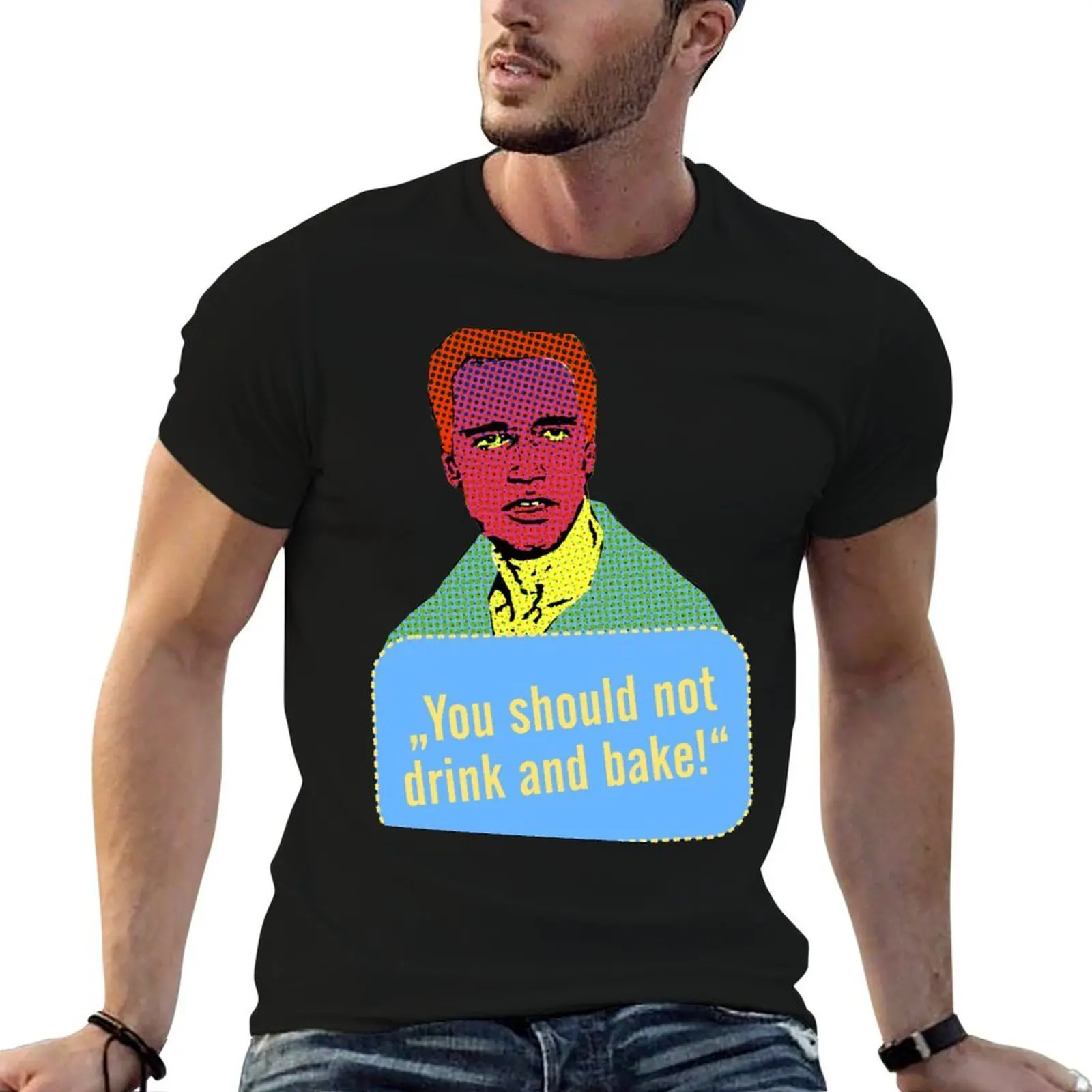 Raw Deal pop art portrait, cool action film 80s T-Shirt customs korean fashion Men's clothing