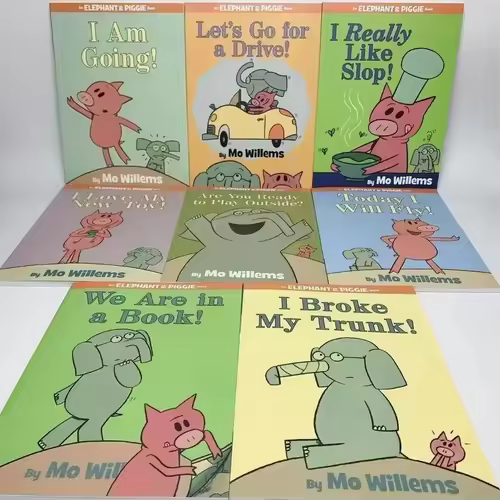 Random 10 Books Kawaii An Elephant and Piggies Book Interesting Story Children's Picture English Books Kids Learning Toys Libros - Image 4