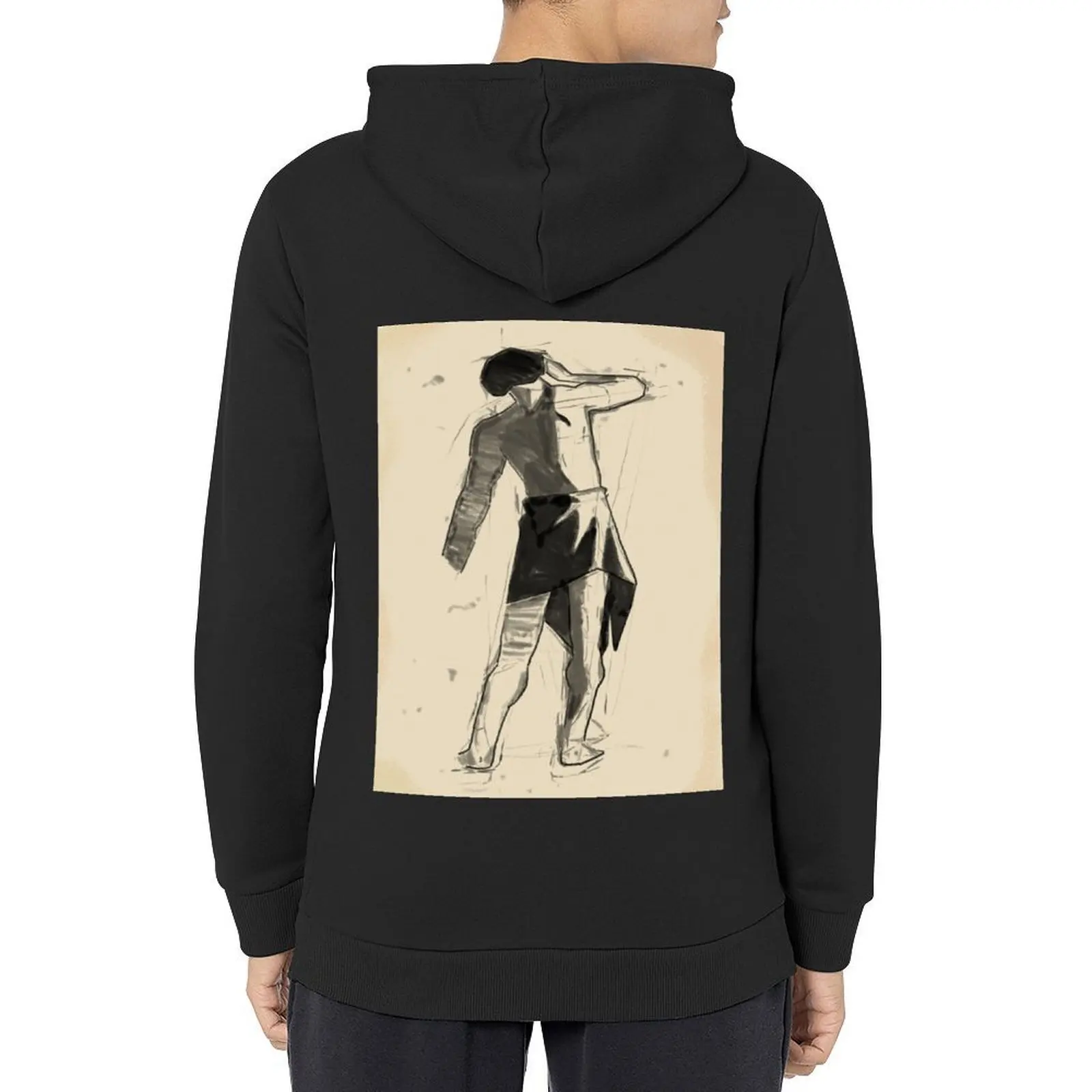 

Charcoal Figure Drawing Hoodie men clothing men's sweat-shirt set men's clothes korean autumn clothes designer hoodies