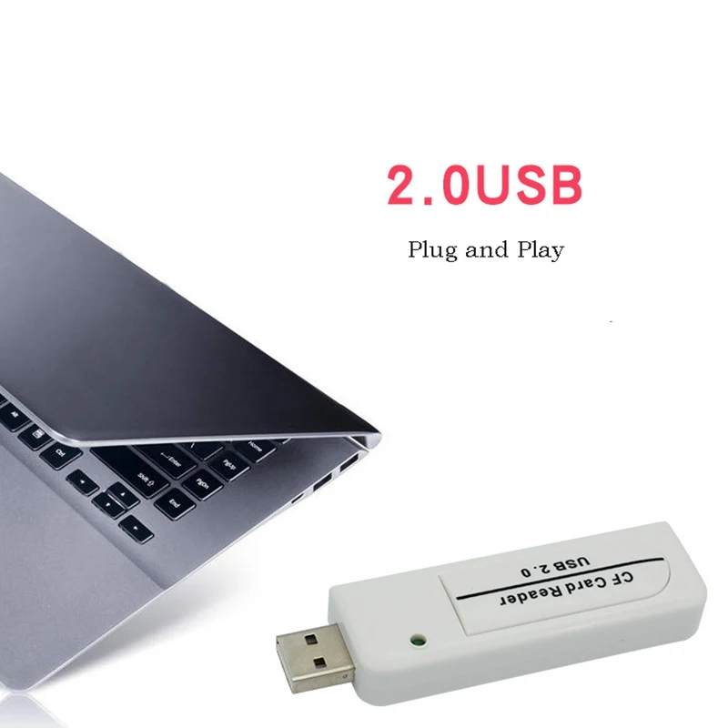 USB2.0 CF Card Reader CCD Digital Camera Compact Flash Memory Card Viewer Writer Data Transfer Adapter Extend USB Memory Dongle