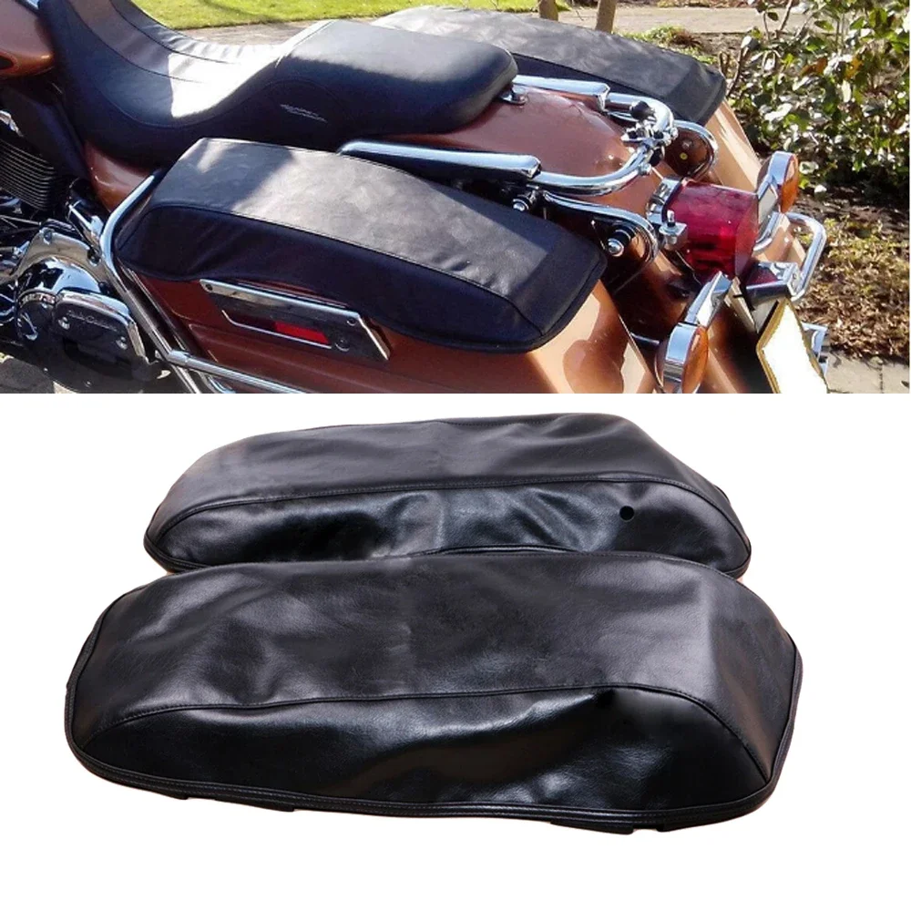 

Motorcycle Saddle Bag Lid Covers Waterproof For Harley Touring Road King Street Road Glide 2014 2015 2016 2017 2018 2019 2020