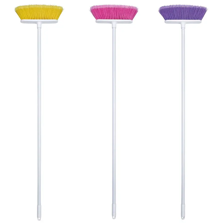 

Original Soft Sweep Magnetic Action Broom Assorted Colors with White Metal Handles 2 Brooms