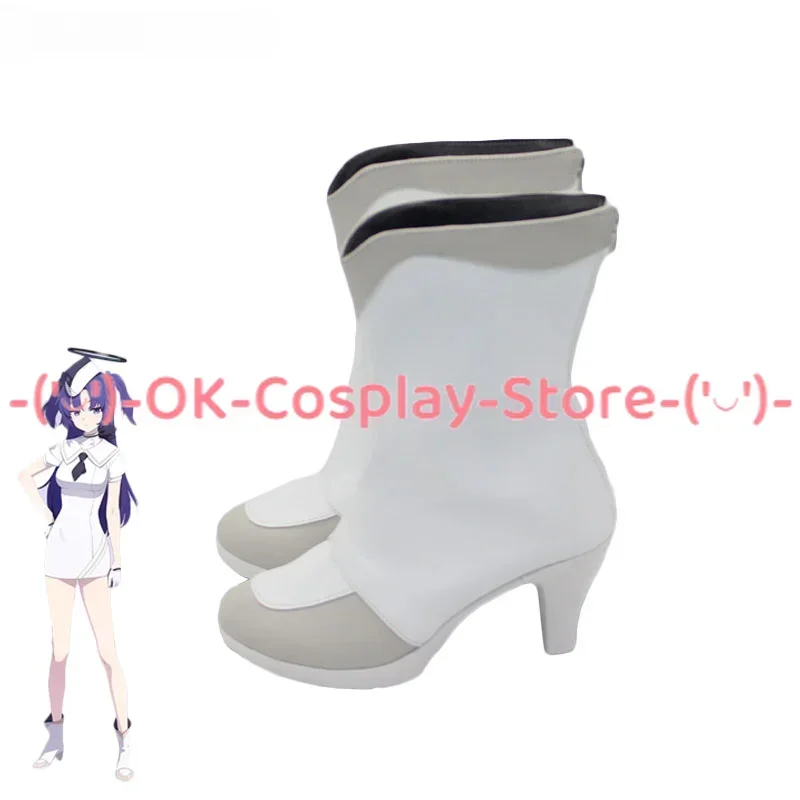 [Personalizowane] Niebieskie Archiwum Hayase Yuuka Buty do Cosplayu Anime Gra Roleplay Kostium Rekwizyt Halloween Karnawał Impreza Skórzane Botki PU