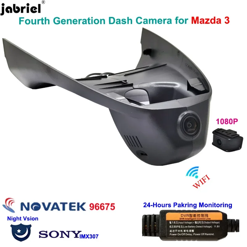 for Mazda 3 Axela 2017 2018 2019 2020 2021 HD 1080P Auto Wifi 24H Car Dvr Dash Cam video recorder Auto Registrator rear camera