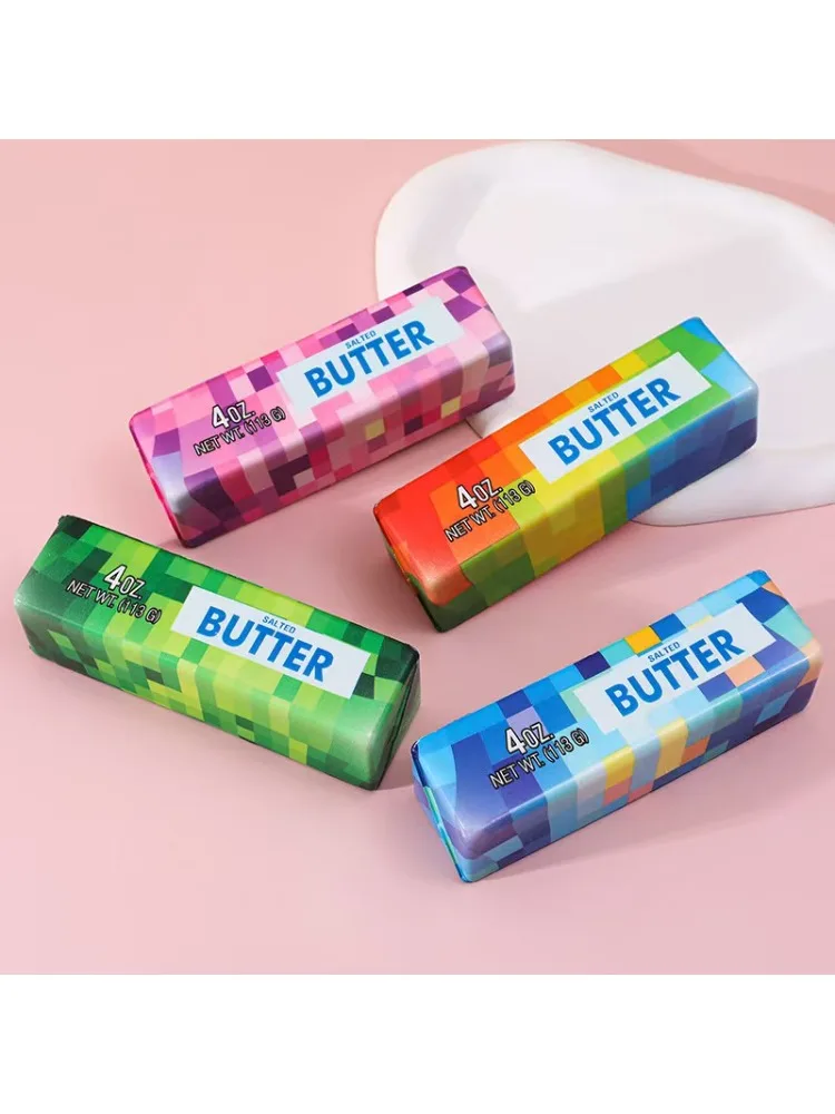 Entspannungs-Butter-Stick, Quetsch-Musik-Stressabbau-Spielzeug, Schüler-Entspannungsartikel, PU-Schaum, Weicher Niedlicher Butter-Stick mit Langsamer Rückfederung