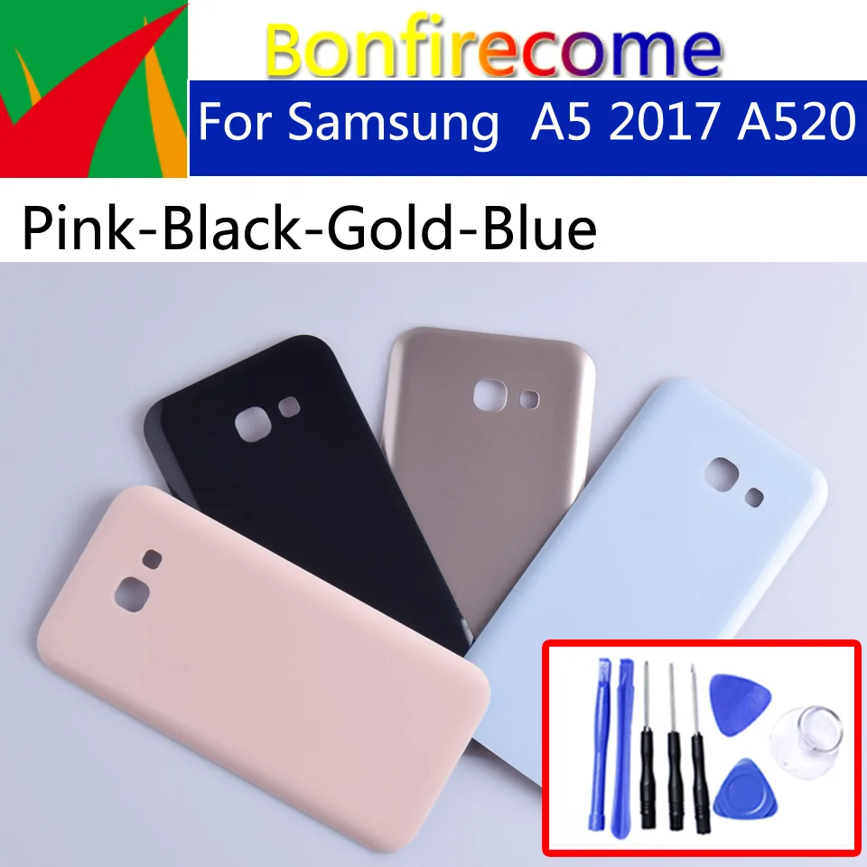 A520 For Samsung A5 2017 A520 A520F SM-A520 Housing Battery Cover Back Cover Case Rear Door Chassis Shell Replacement