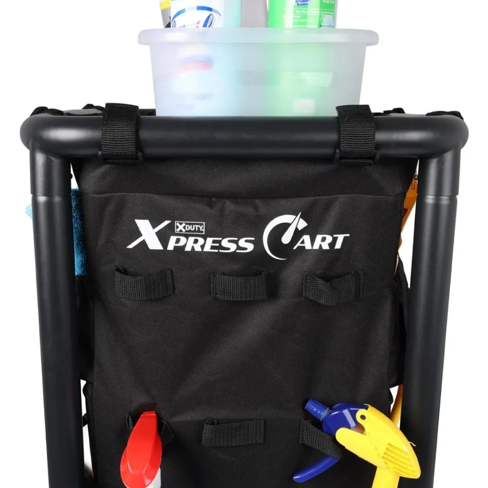 عربة السيارة المتدحرجة - مثالية لتنظيم المرآب وتفصيل السيارة وغرفة الغسيل/المنزل - أدوات مدمجة #5