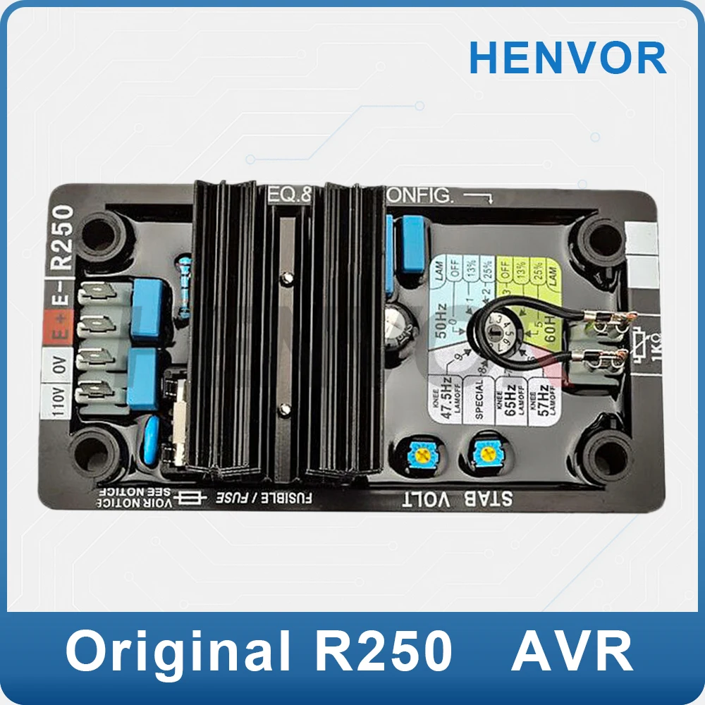 R250 AVR Diesel Brushless Generator Automatic Voltage Regulator Stabilizer Module for Generator Power Control
