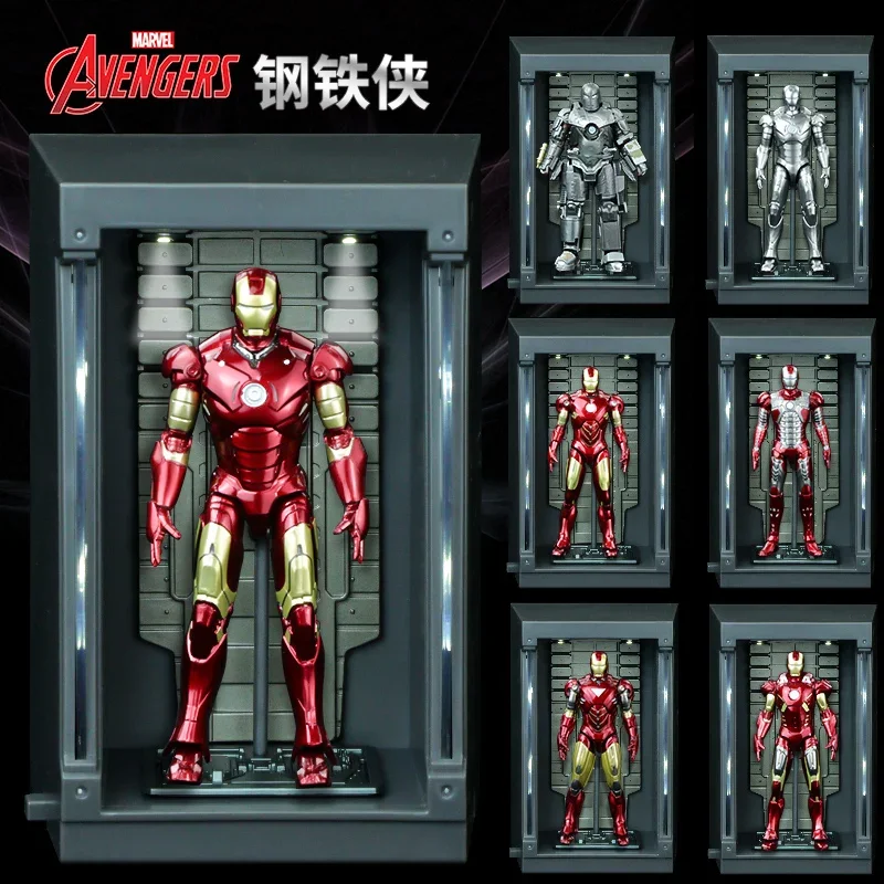 Avengers Iron Man Figures Mk7 Gnaku Complete Model Anniversary 4-Inch Series Base Version Gnaku Suit Figure Boy Creative Gifts