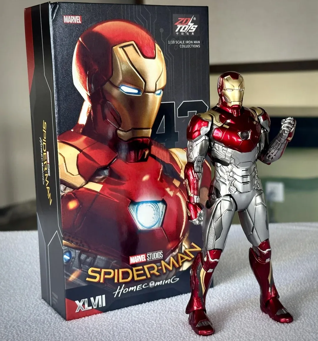 Zdtoys Marvel Iron Man 1/10 Mk24 Mk22  Mk41 Mk47 Action Figures Model Toys Anime Birthday Present Original Toy Gifts Hot