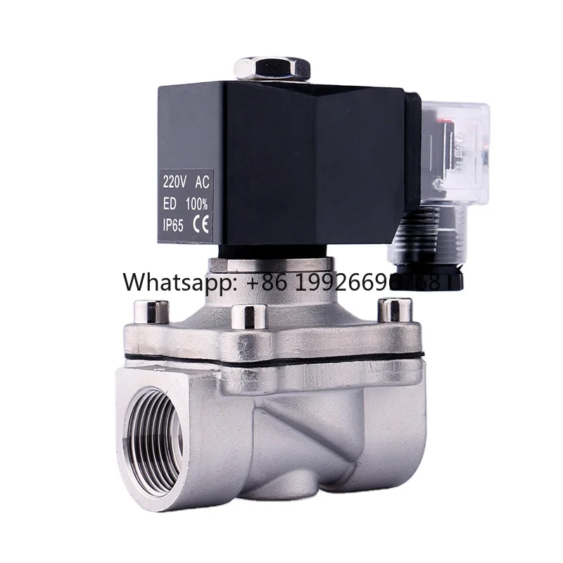 

TKFM ZS SS304 DC12V 3A DN15 Diaphragm Type Control IP65 Mini OEM Solenoid Valve for Water Oil Gas