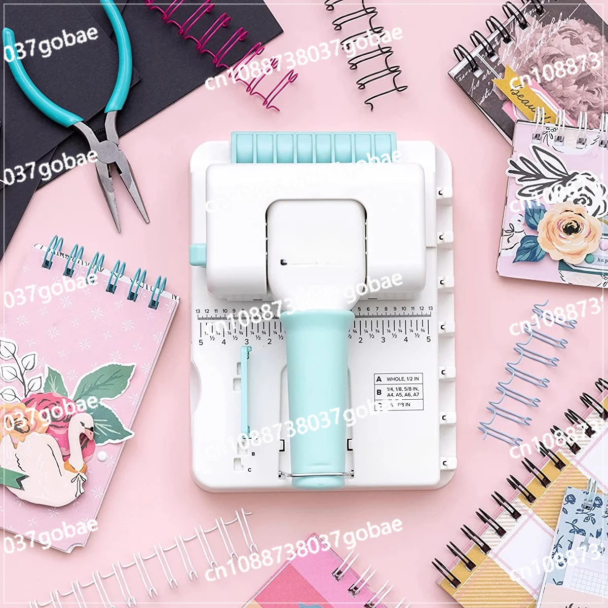 آلة تجليد الكتب المتوافقة مع الأسلاك أو الملفات الحلزونية، آلة تجليد يدوية للكتب الاحترافية #3