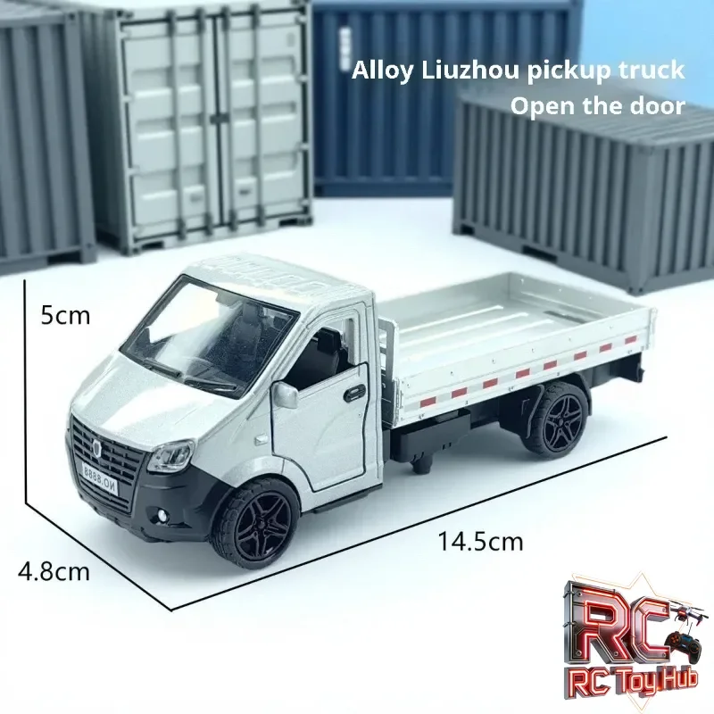 Alloy Liuzhou Truck 1/36 Model 3 Doors Pull Back Boy Toy Vehicle Kids Transport Car Metal Miniature Diecast Ornament Gift