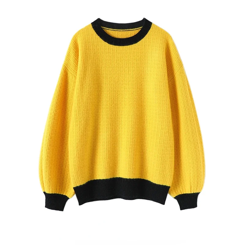 

100% Cashmere Winter Warm Sweater Women New Designer Latest Fashion for Women Clothes Pullover O-Neck