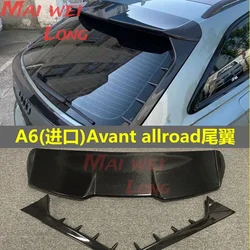 A6 Avant Real Carbon Fiber Car Rear Wing Trunk Lip Spoilers For Audi A6 Allroad S6 A6 C8 RS6 2020+