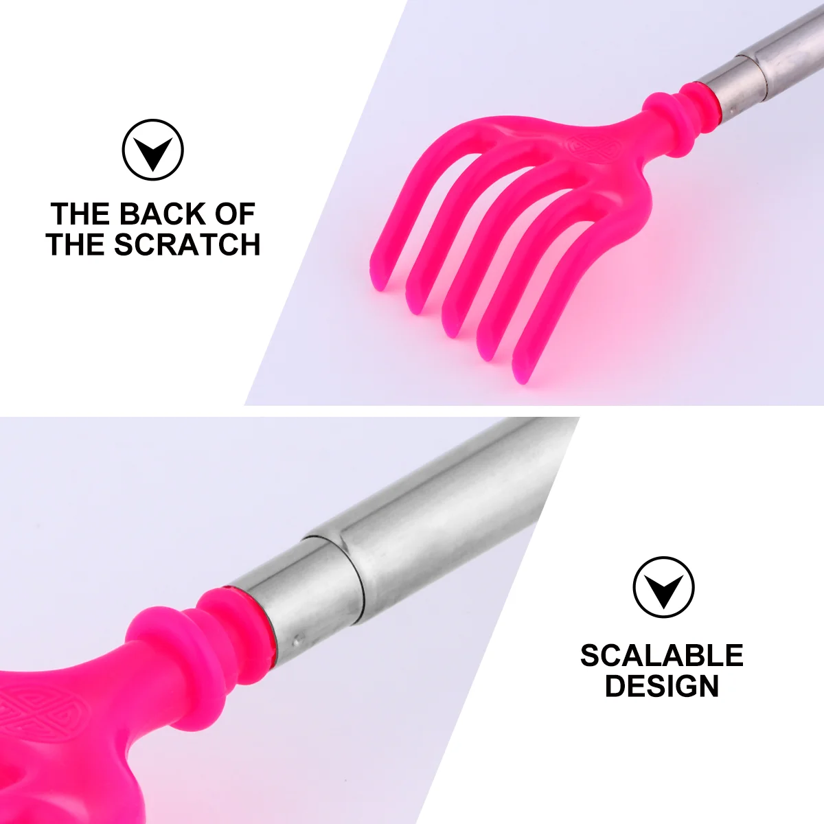 5 ชิ้น Scraper เครื่องมือ Telescopic Scratcher เครื่องนวดหลัง Itch-Relief Retractable Scratching สําหรับ Home