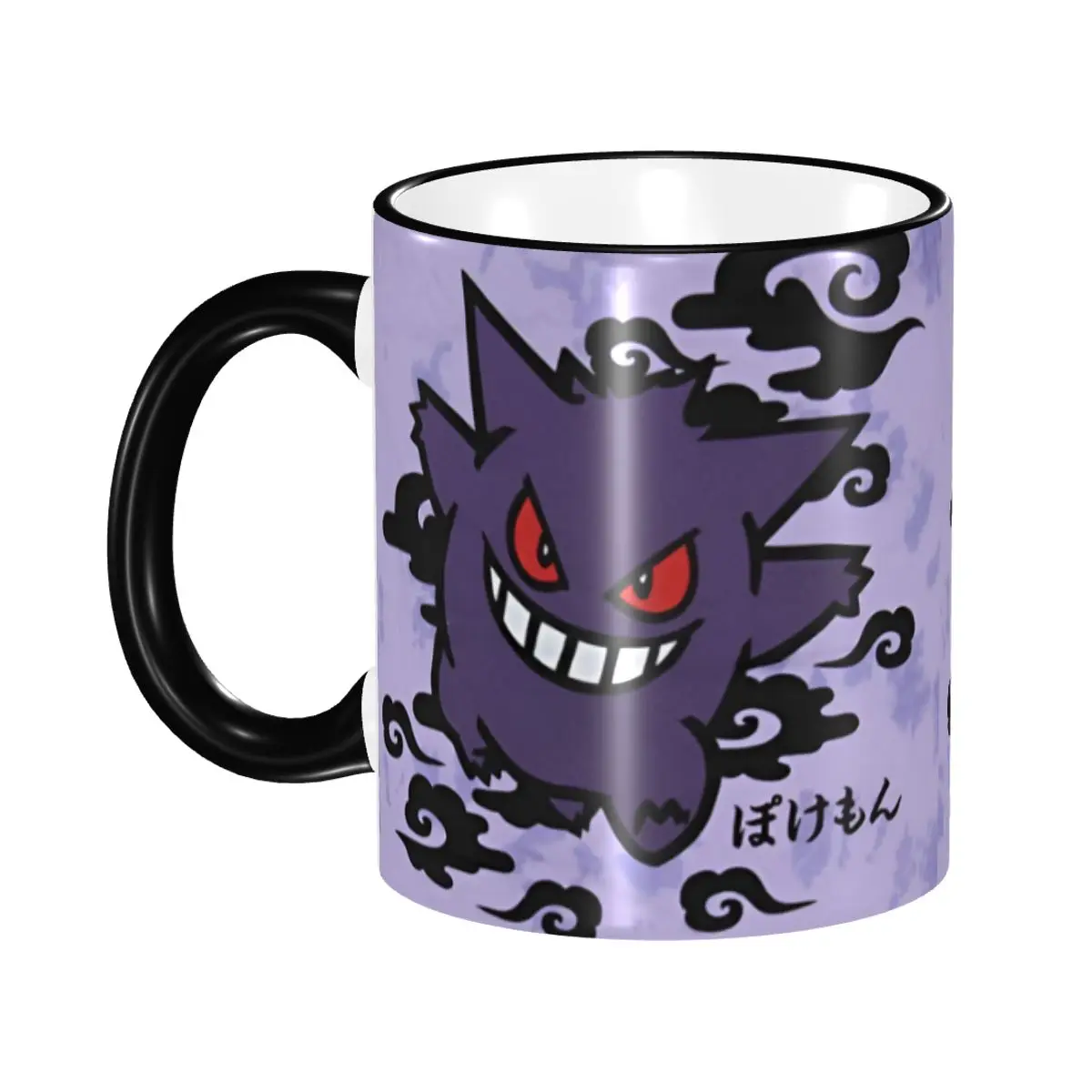 Tasses à café personnalisées Pokémon Gengar – Mignonnes tasses à thé et à lait en céramique, style démon maléfique, à faire soi-même