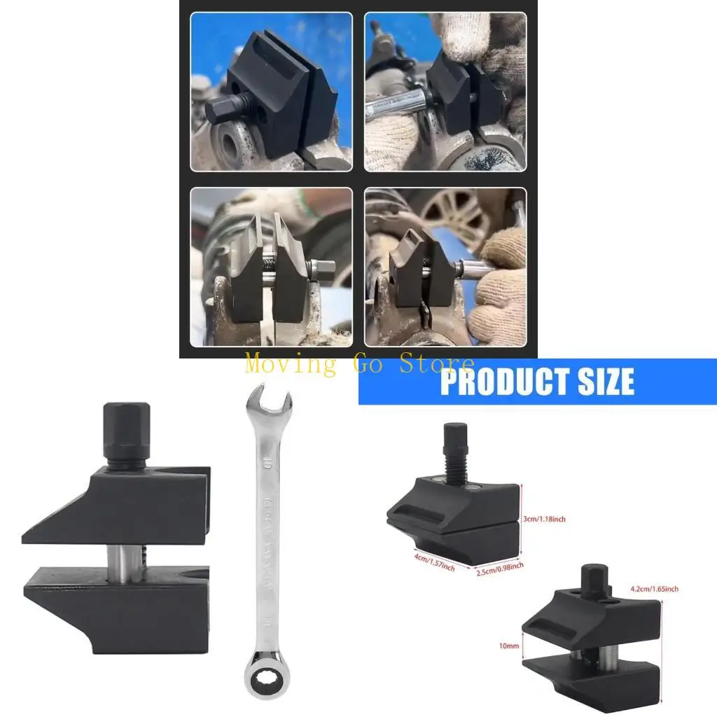 

B5XD Strut Spreader Tool Steering Knuckles Spreader Tool with Wrench Metal Steel Hub