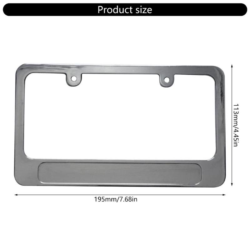 Metal Motorbike Number Plate Bracket Motorcycle Scooter Rear License Plate Frame Holder Frame License Plate Bracket