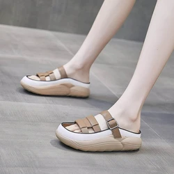 Summer Shoes Women Stylish Sandals 2023 Ladies Casual Slip-on Slipper Beach Sandals Woman Mules Comfort Flats Sandalias De Mujer