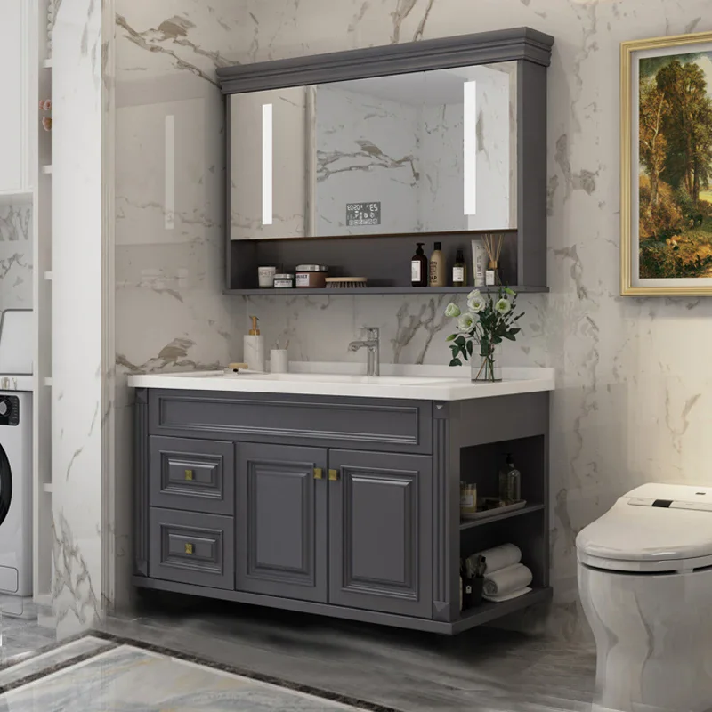 

Perfume Mirror Bathroom Cabinet Organizer Storage Toilet Drawers Paper Skincare Cupboard Decorations Gabinete Salon Furniture