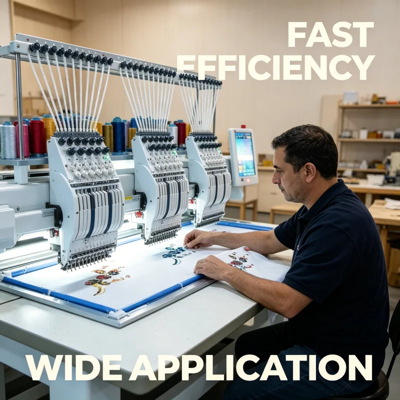 Factory Direct Sale Embroidery Machine Position Work Quality Jeans Auto Home Patch Global Pocket Durable Ship Stitches Large