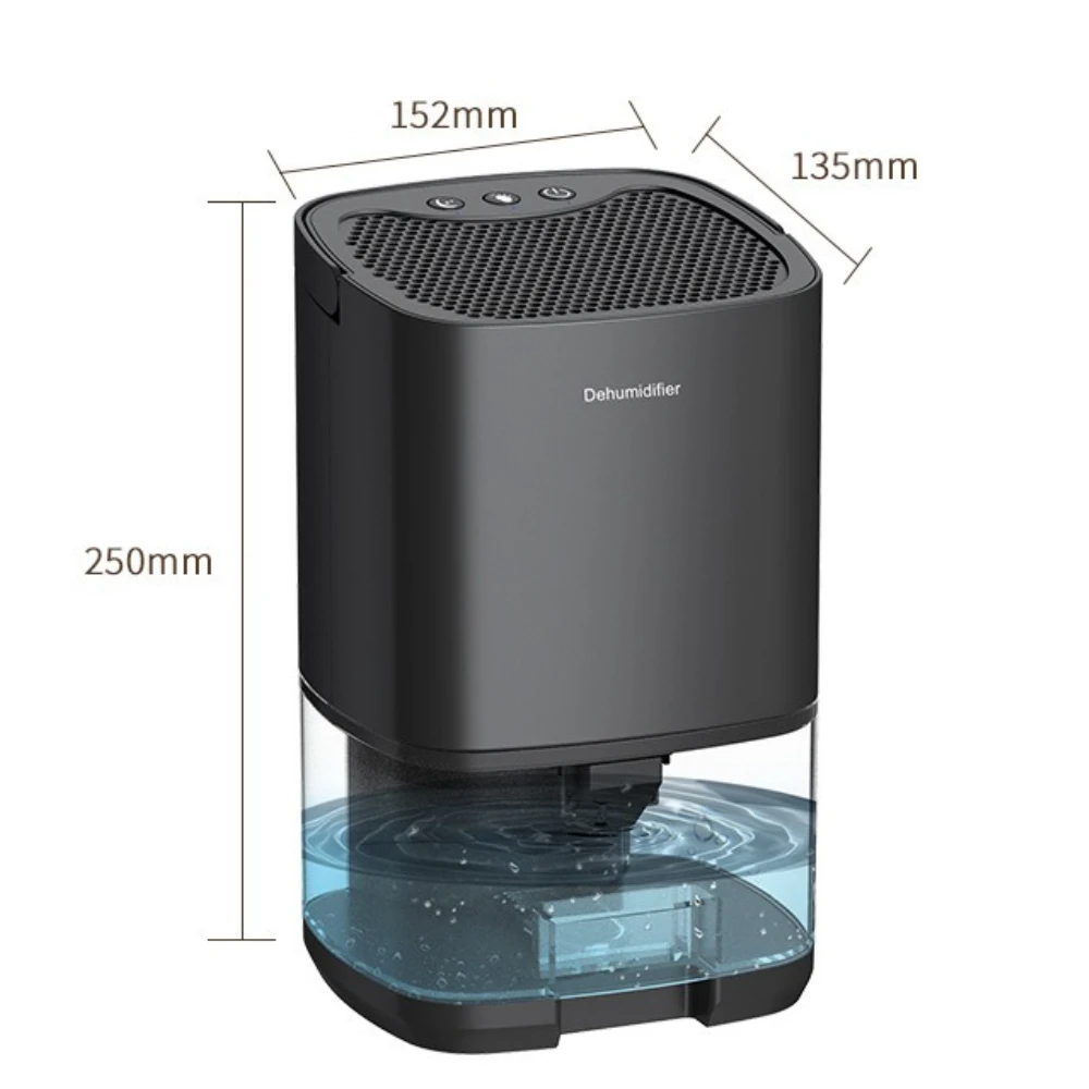 Smart Air Purifier Dehumidifier Mini Quiet Dryer for Home Office Kitchen Room Deodorizer EU US Plug Portable Small Humidifier