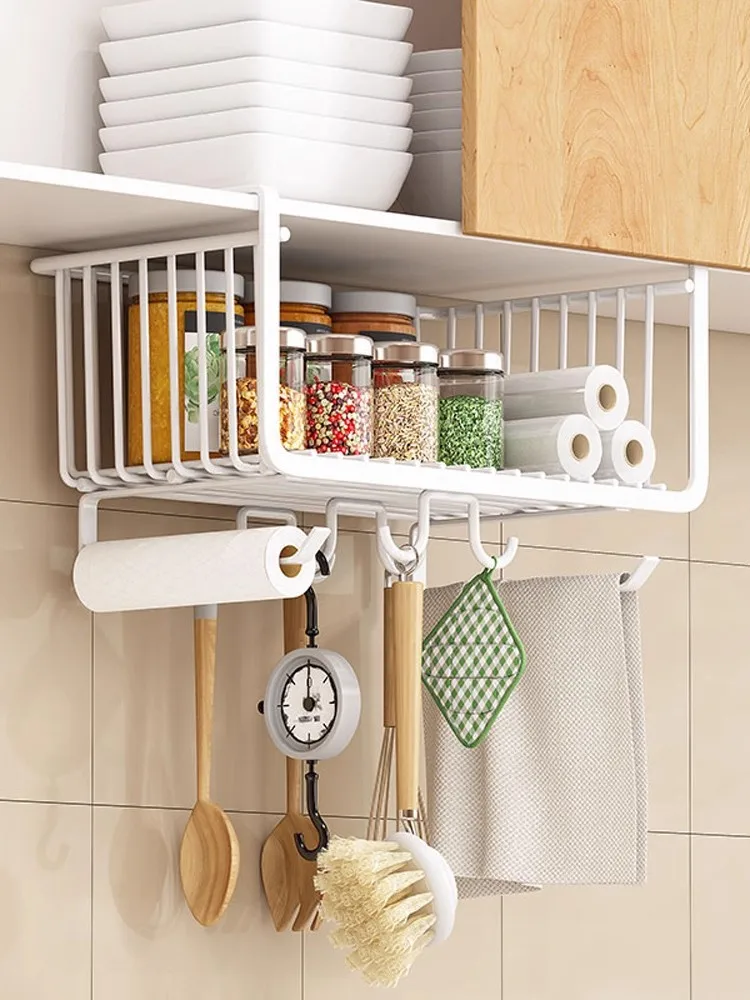 

Многоярусная подвесная корзина-органайзер для кухонного шкафа без сверления