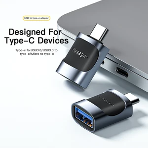 Essager USB 3.0 ke Adaptor OTG Tipe C USB A Tipe C Konverter Pria ke Mikro Tipe C USB A Wanita untuk Pembaca Kartu Laptop Macbook 12 penjualan terbaik tipe c ke usb a - №