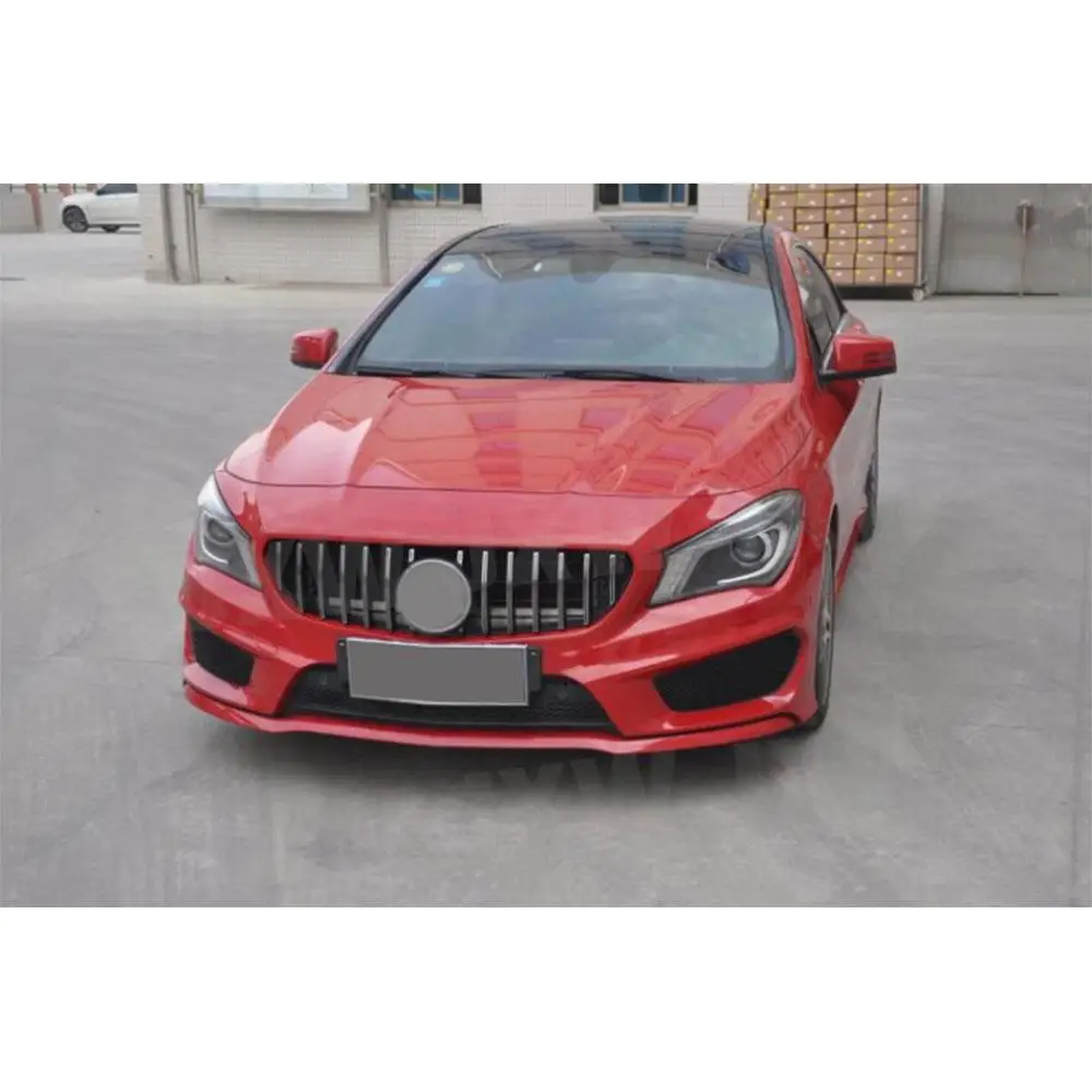 ABS Racing Grills Mesh Frame For Mercedes Benz CLA Class W117 C117 CLA200 220 CLA260 2013-2018 Front Bumper Grillds