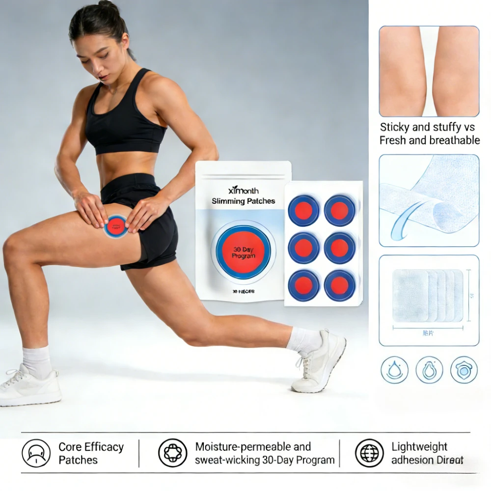 30-Day Body Care Patches Figure Enhancing Adhesive Patches Support Wellness Fitness Program Body Patches