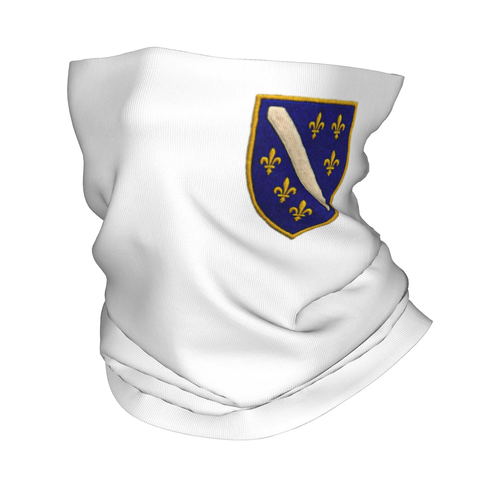 Bosnia and Herzegovina Heritage Bandana Neck Cover Balaclavas Wrap Scarf Print Bosna Lily Shield Headband Running Adult Washable