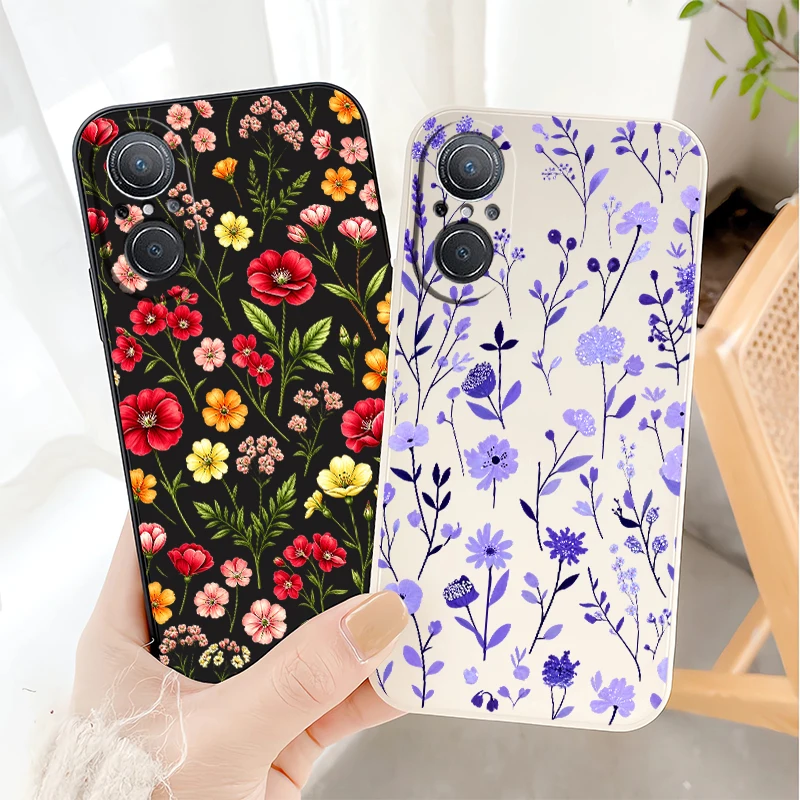 Flower Print Case For Huawei Y9 Prime Y7 Pro 2019 Y7A Y9S Nova 6 9 SE 8i 5T 3i P20 P30 P40 Lite E P Smart Z Plus Silicone covers - view 6