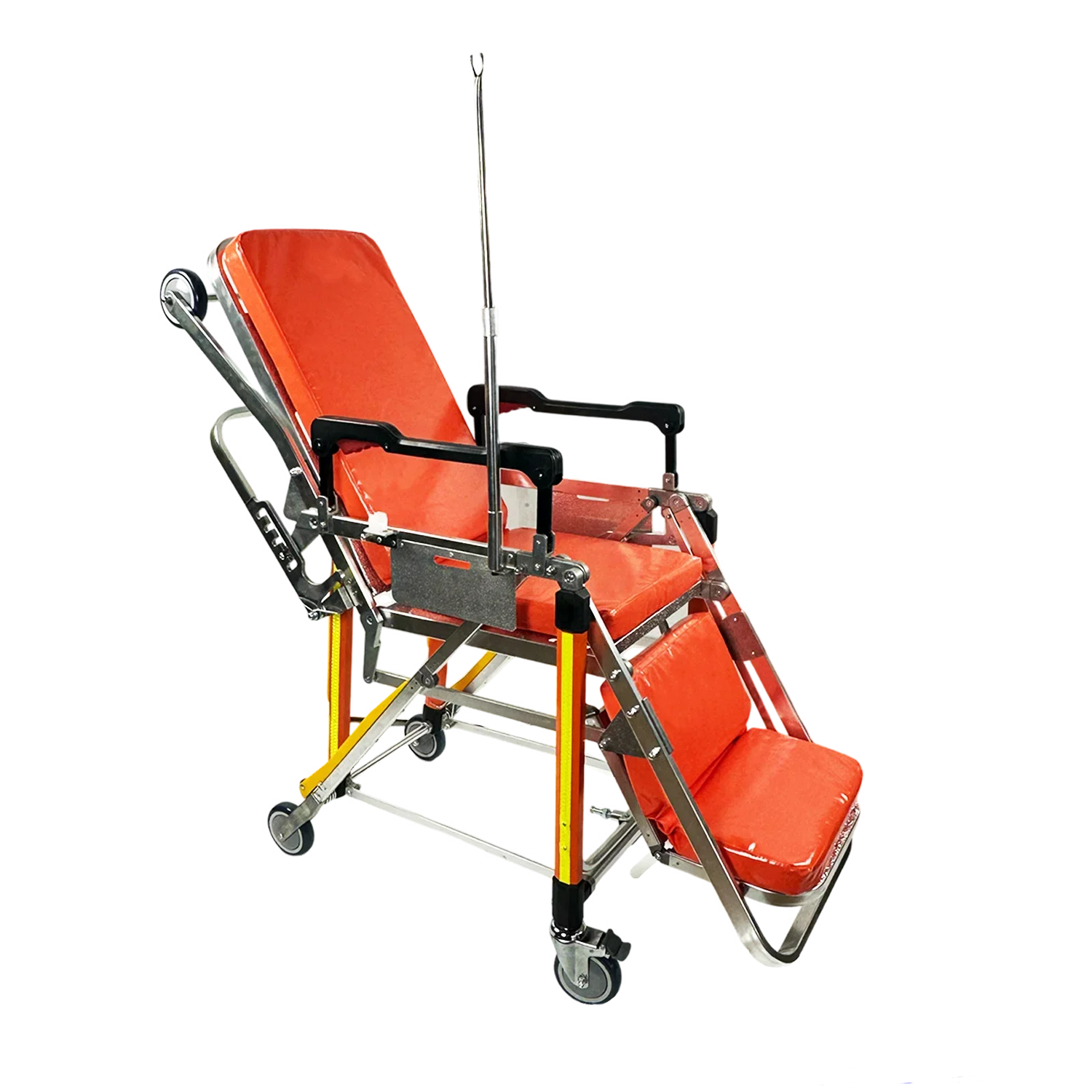 Aluminum Alloy Folding Emergency Ambulance Patient  Stretcher Trolley Patient transfer bed Ambulance Stretcher Chair