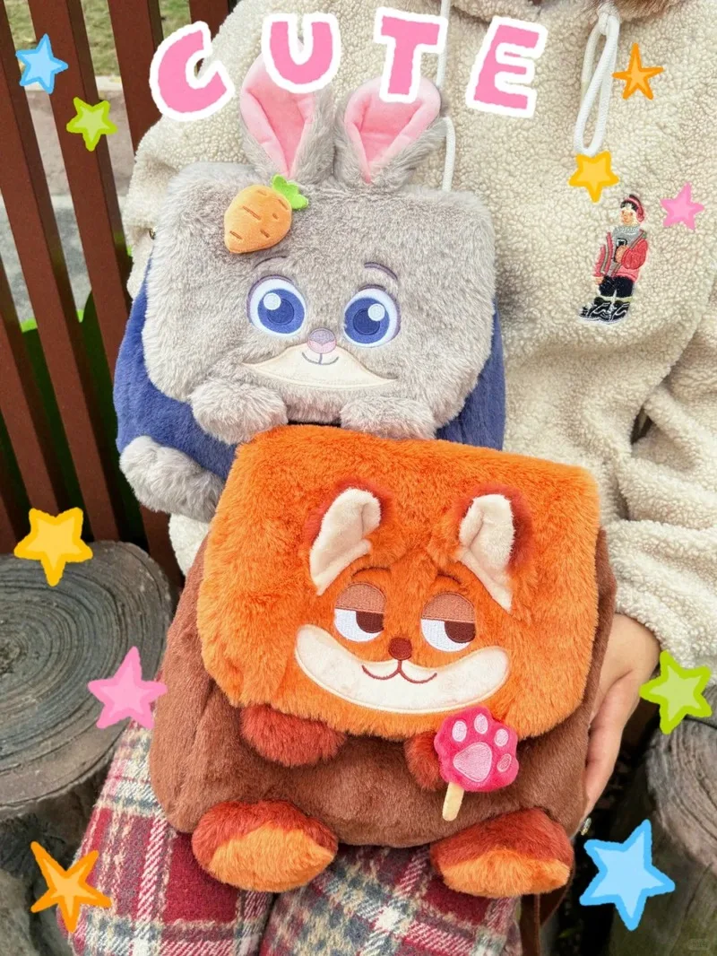 

Potdemiel Zootopia кукла сумка через плечо милый мультфильм Джуди Ник большая вместимость плюшевый рюкзак сумки для поездок на работу повседневные модные подарки