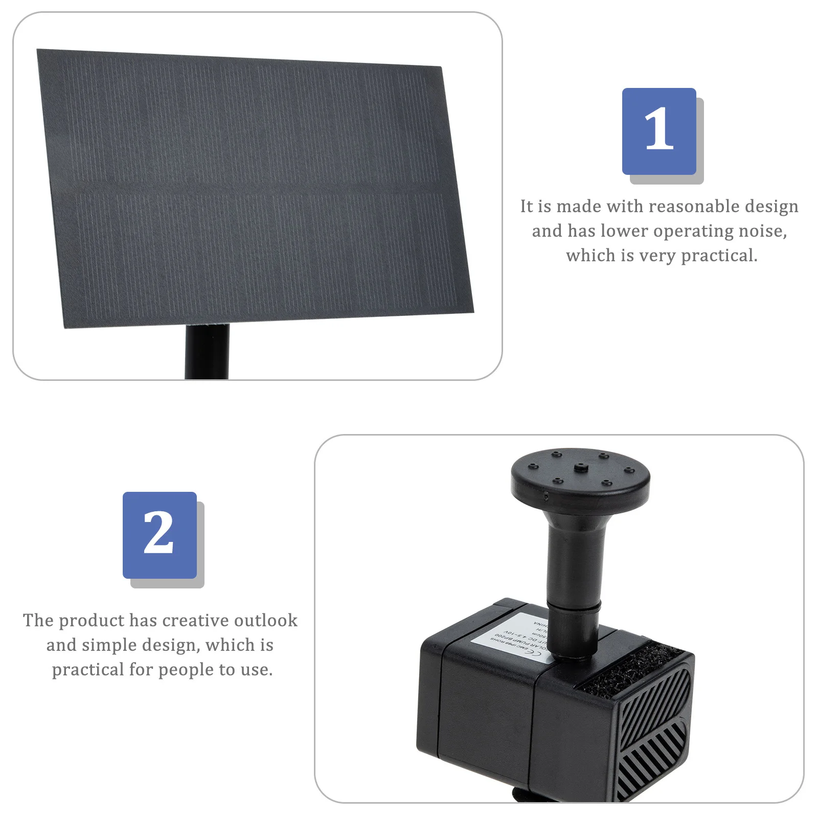 

1Set Solar Fountain Pump Outdoor Solar Water Fountain Kit Energy Saving Garden Pond Bird Bath Decoration Outdoor Water Pump