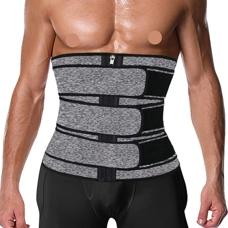 Men Waist Trainer Corset Abdominal Slimming Belt Fitness Sauna Suits for Weight Loss Strap Compression Waist Trimmer Gym Girdles
