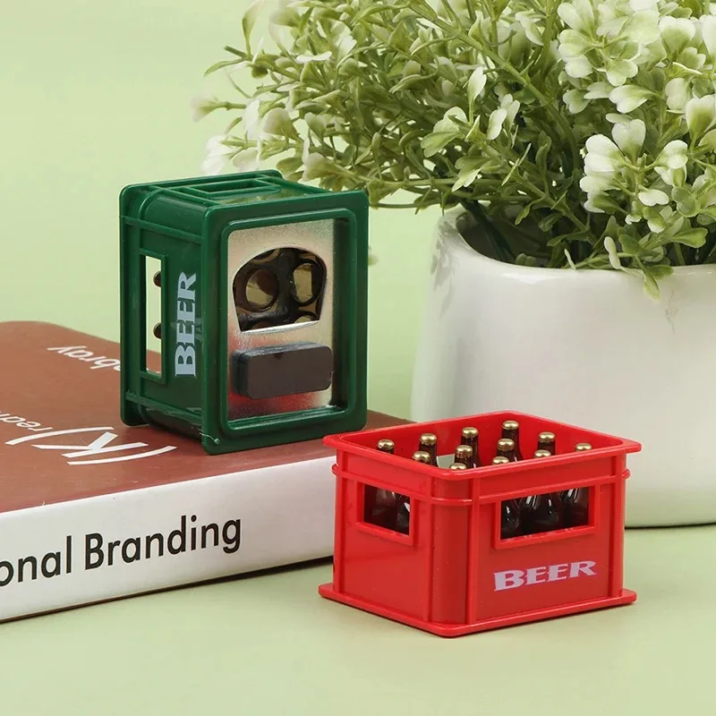 1:12 دمية صغيرة شرب البيرة زجاجة البيرة صندوق شرب بار لعبة ديكور المطبخ