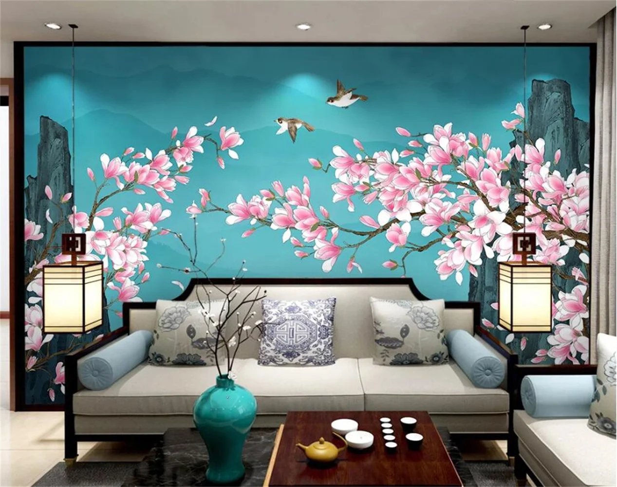 

beibehang Tv background wall paper silk cloth 3d wallpaper mural Customize size murals papel de parede photo roll butterflies