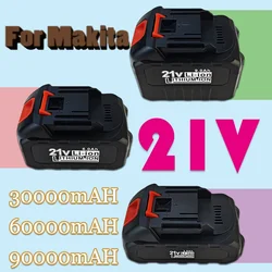 For Makita 21V 3000/6000/9000mAh 18650 lithium battery suitable electric tools such as drills, chainsaws, and grinders