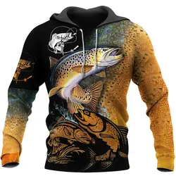 2024 Crap Fishing 3D Print Fashion Hoodie Men Women Harajuku Sweatshirt Pullover Casual Jacket Oversized Hooded