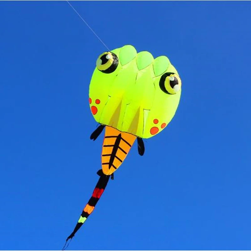 Kikkervisje vliegeren grote zachte vliegers stof volwassenen vliegers speelgoed dier vlieger professionele vlieger carrete de cometa vlieger surf Nangiec