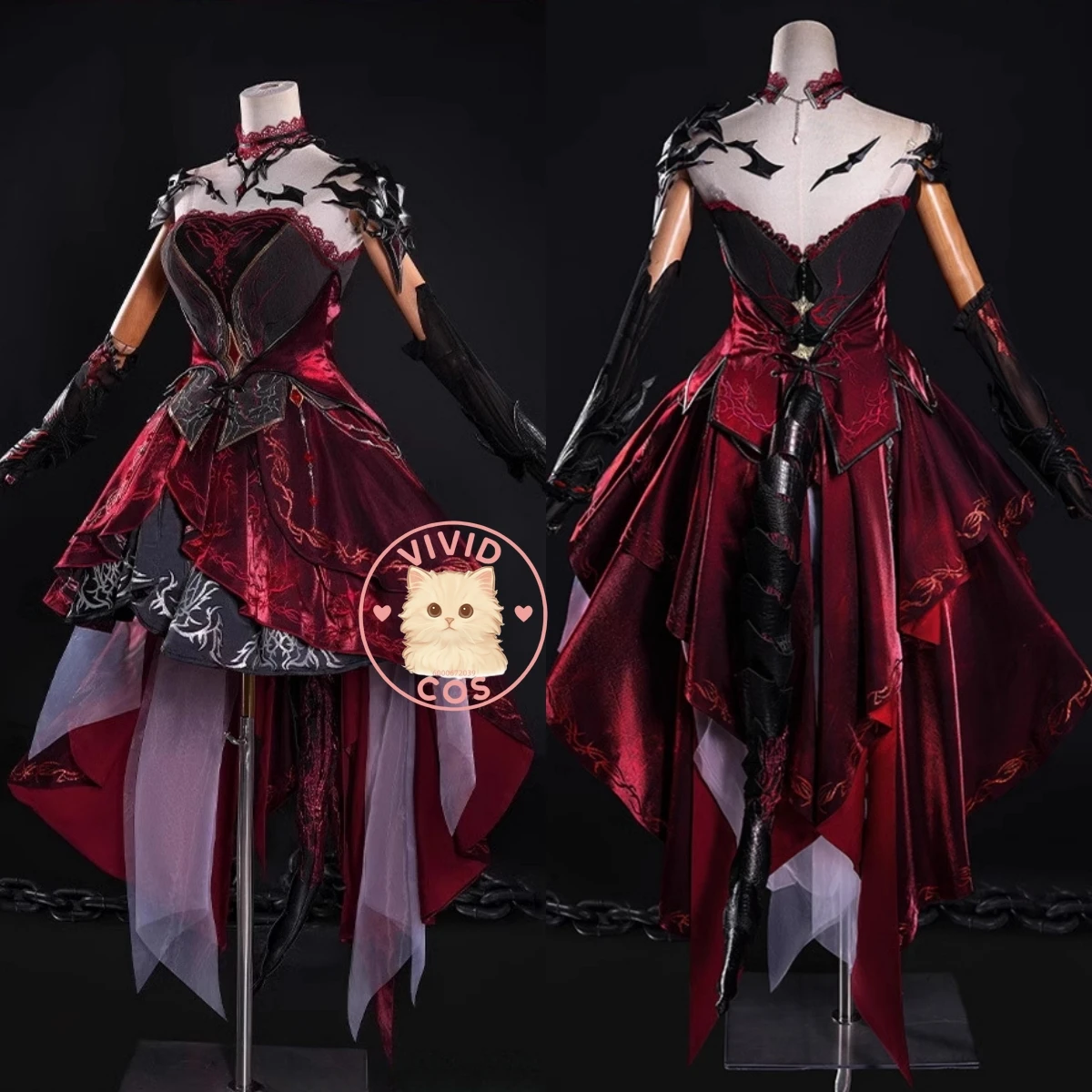 

Game Love and Deepspace Anime Cosplay Costume Lord of The Abyss Role Playing High-quality Sexy Red Dress for Women Comic Con
